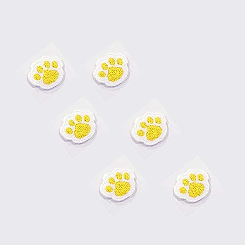 メール便送料無料 刺繍 ワッペン 肉球 黄色 6個セット アイロン接着 足跡 犬 猫 イヌ ネコ ペット フェルト アップリケ 飾り マの通販はau Pay マーケット La Conquete