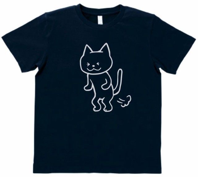 デザインtシャツ おもしろ 動物 ネコのおなら 猫 ネイビーの通販はau Pay マーケット Mbk Trade