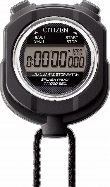 他サイト： CITIZEN シチズン リズム時計工業 RHYTHM クロック ストップウォッチ055 黒 8RDA55-002 黒[4903の商品画像