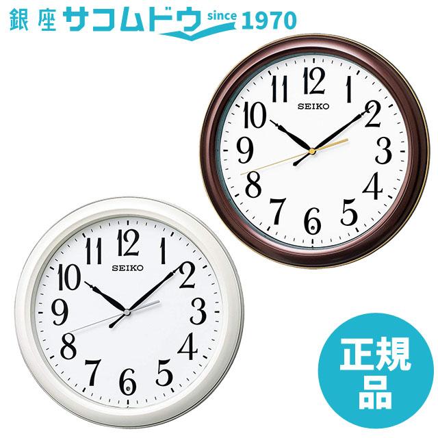他サイト： SEIKO CLOCK セイコー クロック 白 パール KX234W / 茶 メタリック KX234B 掛け時計 電波 アナログの商品画像