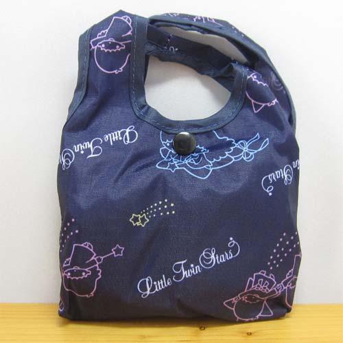 サンリオ リトルツインスターズ キキ ララ エコバッグ ネイビー 雑貨 エコバッグ 折り畳みバッグ トート 買い物バッグ 折りたたみの通販はau Pay マーケット 雑貨屋 ｆｌｅｕｒ フルル