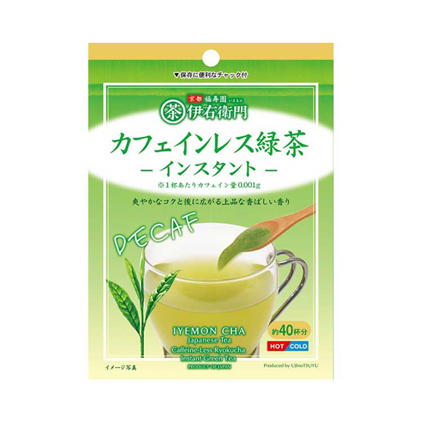 他サイト： 介護食 粉末 飲料 伊右衛門 カフェインレス緑茶 インスタント パウチタイプ 32g 宇治の露製茶 水分補給 飲み物 介護用品の商品画像