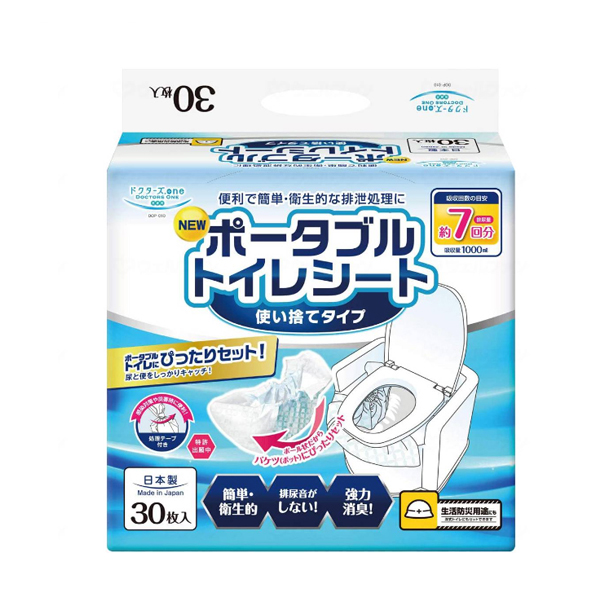 他サイト： ドクターズone (ワン) ポータブルトイレシート DOP-010 30枚入 第一衛材 (介護 ポータブルトイレ 簡易トイレ) の商品画像
