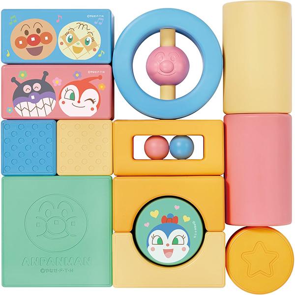 他サイト： アンパンマン 自然の恵 お米からうまれたつみき はじめてセット | おもちゃ 知育玩具 男の子 女の子 0か月 赤ちゃん 玩具 の商品画像