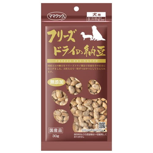 他サイト： 【ママクック フリーズドライの納豆 犬用 30g】の商品画像