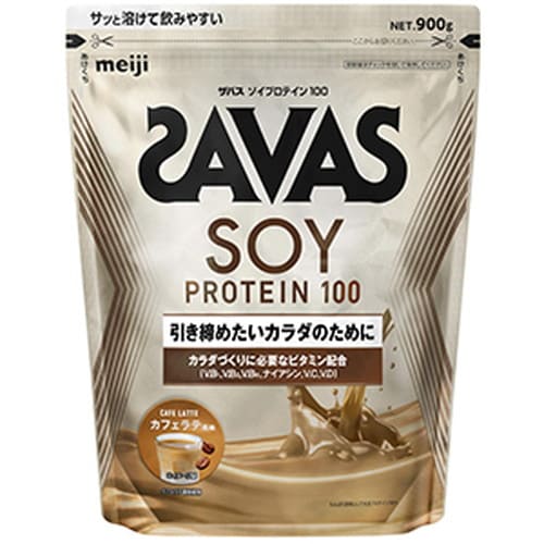 他サイト： 【明治 ザバス ソイプロテイン100 カフェラテ 900g】の商品画像