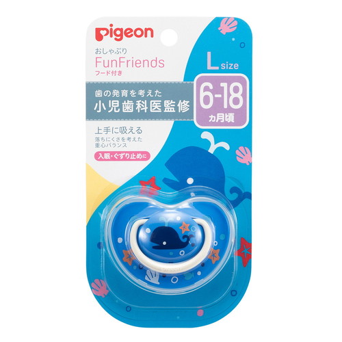 他サイト： 【ピジョン おしゃぶり FunFriends 1個 くじら柄】の商品画像