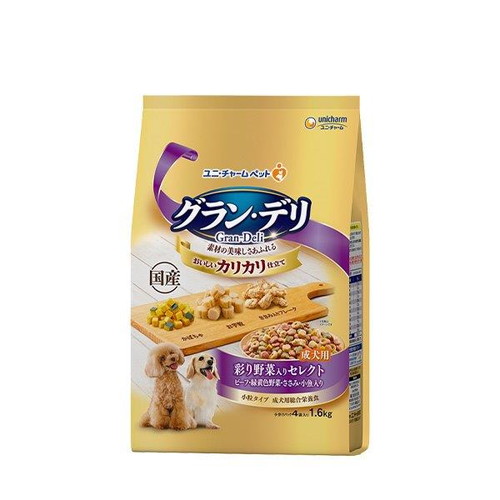 他サイト： 【グラン・デリ カリカリ仕立て 成犬用 彩り野菜入りセレクト 1.6kg】の商品画像