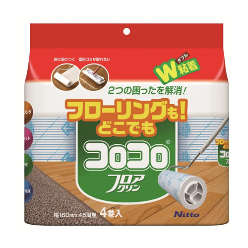 他サイト： ニトムズ スペアテープ コロコロ フロアクリン 4巻入 の商品画像