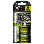 他サイト： 【貝印 KAI Xfit クロスフィット 5枚刃カミソリ 替刃 4個 スリムパック】の商品画像