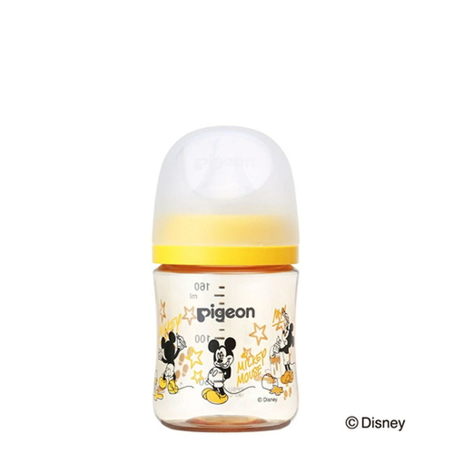 他サイト： 【ピジョン pigeon 母乳実感 哺乳びん プラスチック160mL Disney】の商品画像