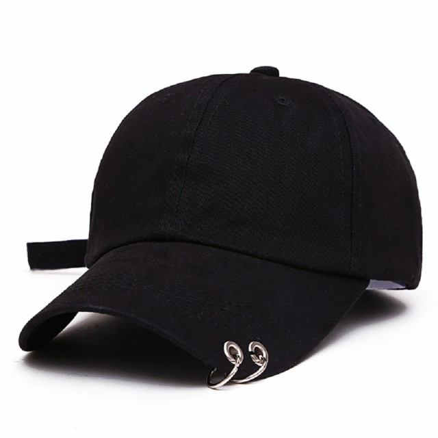 韓国 帽子 メンズ キャップ 韓国 ファッション メンズ レディース 男女兼用 リング付き 野球帽 J 黒 の通販はau Pay マーケット Seiya International