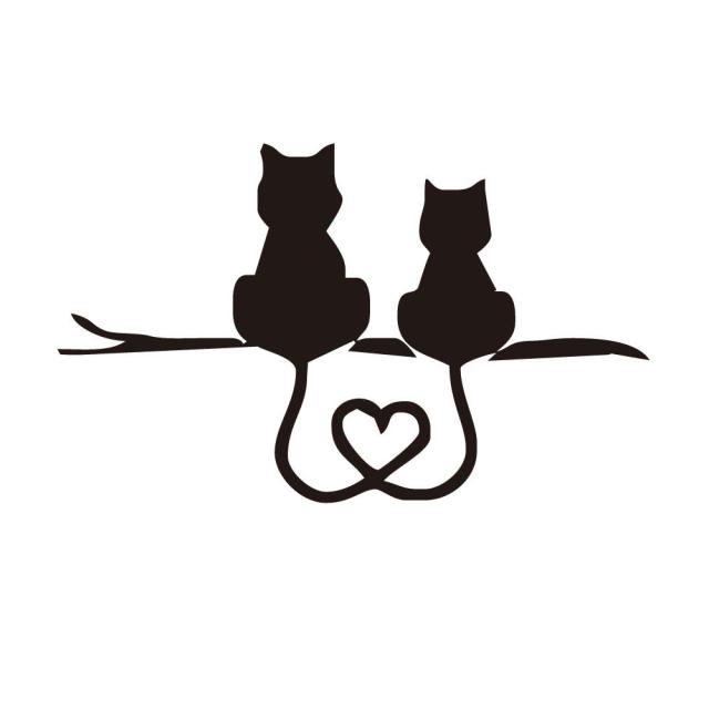猫ステッカー 猫シール ネコ シール ねこ ステッカー 黒猫 車シール デカール うしろ姿 ハート Jm 131の通販はau Pay マーケット Jasumin