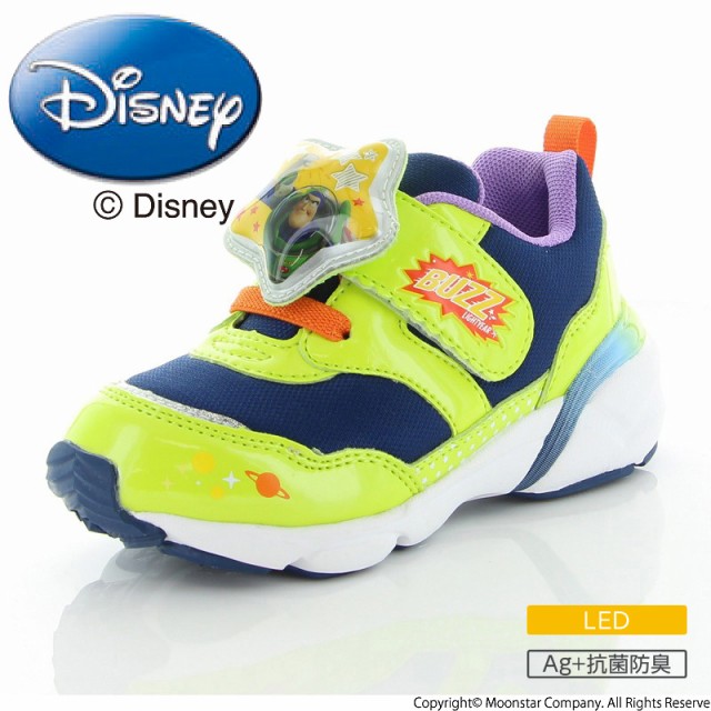 ディズニー 子供靴 キッズシューズ Dn C1249 グリーン Led搭載 光る靴の通販はau Wowma ワウマ ムーンスター公式ショップ 商品ロットナンバー