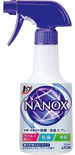 他サイト： ライオン トップ スーパーナノックス 除菌・消臭スプレー 350ml アルコール カビ たばこ スプレー 汗の商品画像