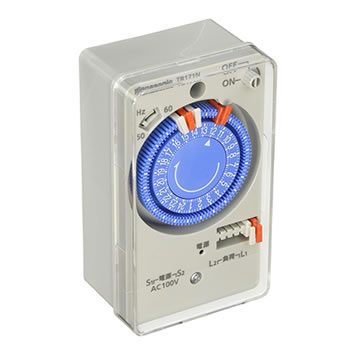 他サイト： パナソニック【24時間式】ボックス型タイムスイッチ 交流モータ式 AC100V用 TB171N★【1回路型】の商品画像