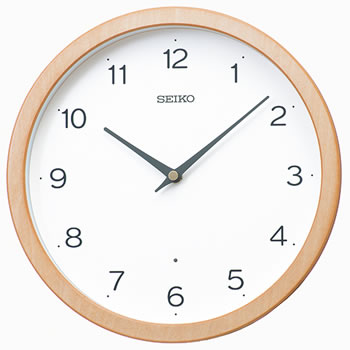 他サイト： セイコー【SEIKO】スタンダード 電波掛け時計 天然色木地 KX267B★【KX267B】の商品画像
