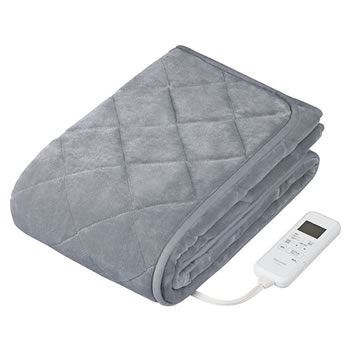 他サイト： パナソニック【Panasonic】暖房敷きパッド グレー DB-BM1L-H★【睡眠の経過時間に合わせ自動で温度調節】の商品画像