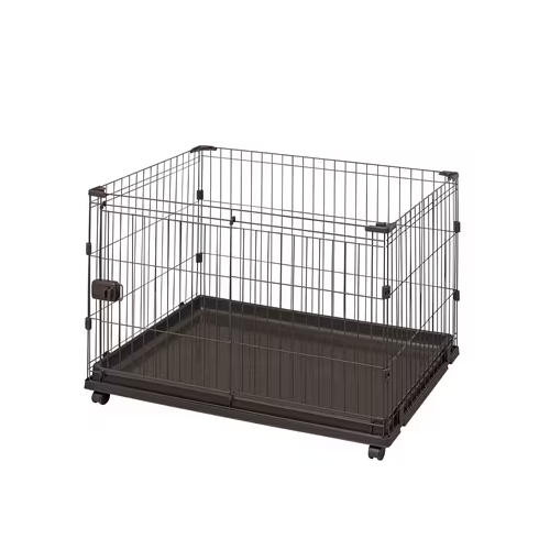 他サイト： アイリスオーヤマ【ペット用品】コンビネーションサークル 基本セット P-CS-930V ウォールナット I-4967576632の商品画像