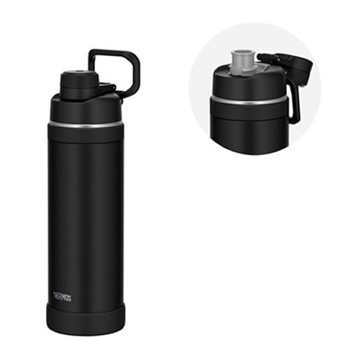他サイト： サーモス【THERMOS】真空断熱スポーツボトル ブラック 1.0L 食洗機対応 保冷 水筒 FJU-1000-BK【キャリールの商品画像