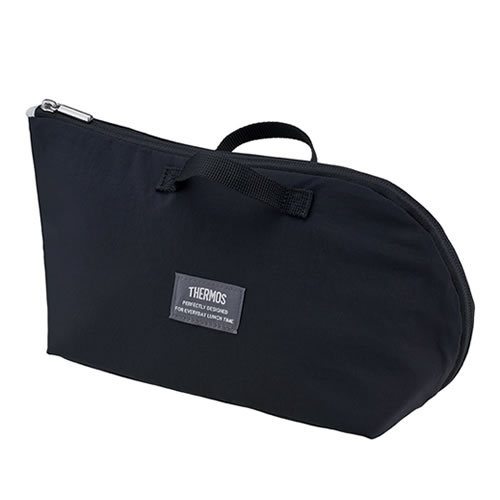 他サイト： サーモス【THERMOS】保冷ランチケース ブラック 保冷 約700〜1000ml用 洗濯機使用可 RFH-002-BK【取り出の商品画像
