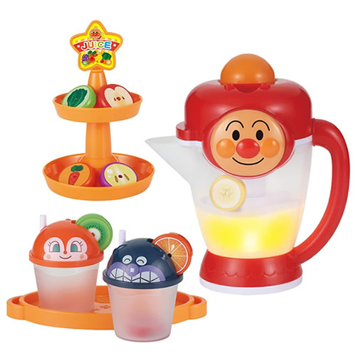 他サイト： バンダイ【ジューズづくりあそび】フルーツ!おやさい!ぜーんぶミックス!アンパンマンおしゃべりミキサー H-45496607237の商品画像
