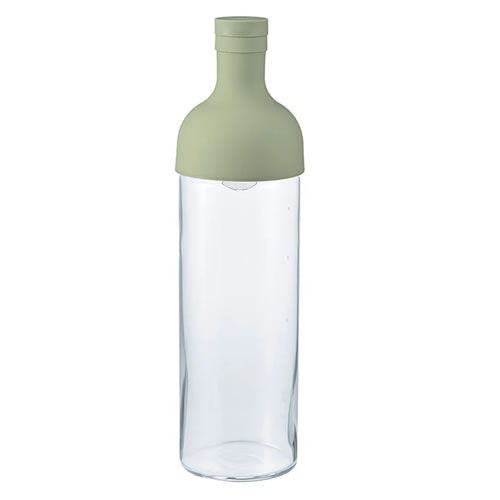 他サイト： ハリオ【キッチン雑貨】フィルターインボトル スモーキーグリーン 750mL FIB-75-SG【水出し茶ボトル】ワインボトル型の商品画像