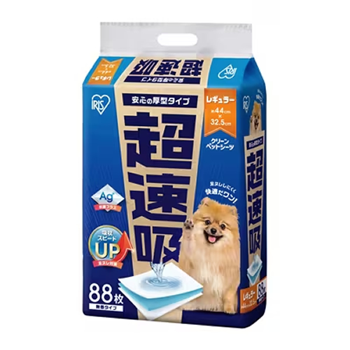 他サイト： アイリスオーヤマ【ペット用品】超速吸ペットシーツ レギュラー 88枚 CSPS-88 ペット用トイレ I-49675766866の商品画像