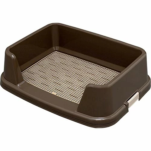他サイト： アイリスオーヤマ【ペット用品】トレーニング犬トイレ ワイド ブラウン TRT-650 すのこ付き トイレトレー I-496757の商品画像