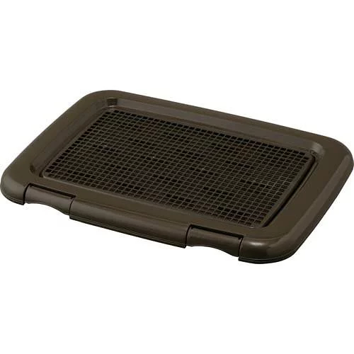 他サイト： アイリスオーヤマ【ペット用品】フチもれしにくいトレーニングペットトレー チャコールグレー レギュラー FTT-485 トイレトレの商品画像