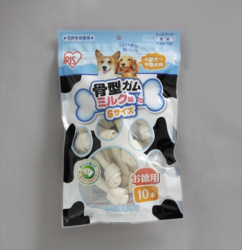 他サイト： アイリスオーヤマ【ペット用品】 骨型ガムミルク味 I-4967576136969の商品画像