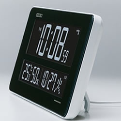 他サイト： セイコー【SEIKO】交流式デジタル掛け時計(置き用スタンド付) DL208W★【選べる70色】の商品画像