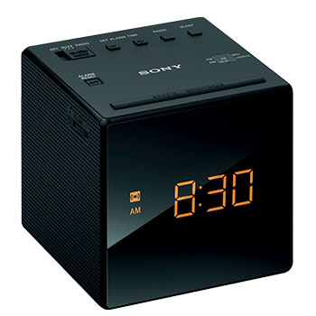 他サイト： ソニー【SONY】FM・AMクロックラジオ デジタル表示  ICF-C1-B(ブラック)★【ICFC1B】の商品画像