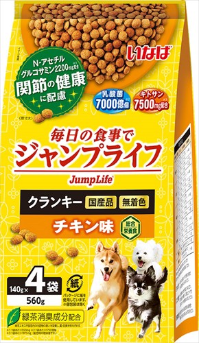 他サイト： いなばペットフード【ペット用品】いなば JumpLife クランキー チキン味 140g×4袋 P-4901133298110【の商品画像