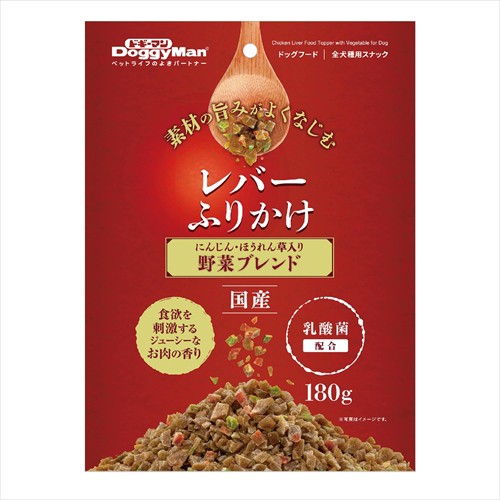 他サイト： ドギーマン【ペット用品】レバーふりかけ 180g P-4976555826944の商品画像