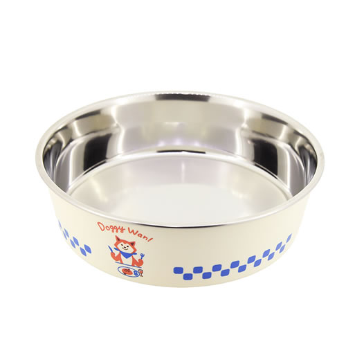 他サイト： ドギーマンハヤシ【ペット用品】ステンレスの食器 ごはんにゃわん 犬用 S ダイナー P-4976555934236の商品画像