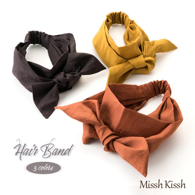 カチューム ヘアアクセサリー ヘアアクセ ヘアアレンジ リボン 幅広