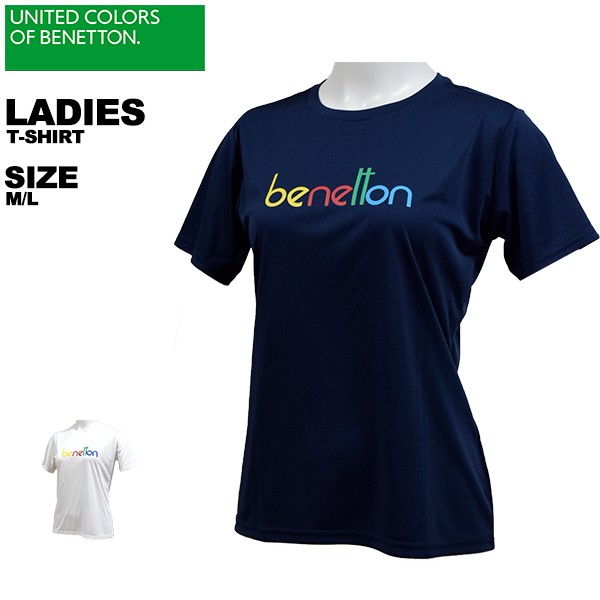 ベネトン benetton レディース 半袖 Tシャツ 411-...
