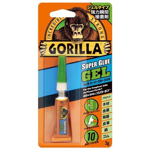 他サイト： 【メール便可】KURE 呉工業 ゴリラスーパーグルー ジェル 強力瞬間接着剤 3g No.1772の商品画像