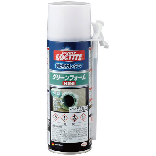 他サイト： ヘンケルジャパン LOCTITE 発泡ウレタン グリーンフォーム ミニ 297g DGM-300の商品画像