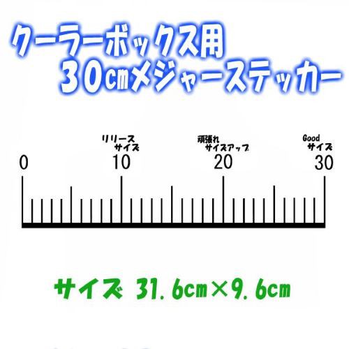 ３０cmメジャーステッカー 釣りステッカー フィッシングステッカー 釣りツール 釣り道具 フィッシング便利グッズ フィッシングメジャーの通販はau Pay マーケット やまちーカッティング工房 Au Pay マーケット店