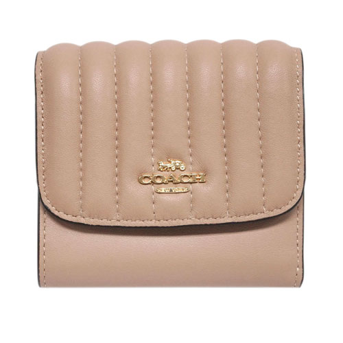 コーチ 財布 2919 Imtau Coach 三つ折り財布 小銭入れ付き スモール ウォレット ウィズ ライナー キルティング トープ アウトレットの通販はau Pay マーケット 買付道 Jjブランド専科