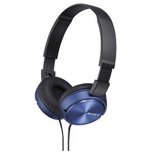 他サイト： ソニー MDR-ZX310/L 密閉ダイナミック ステレオヘッドホン 1.2m ブルーの商品画像