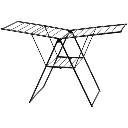 他サイト： アイリスオーヤマ KTSM-157 多機能スタイル物干し ブラック KTSM157の商品画像