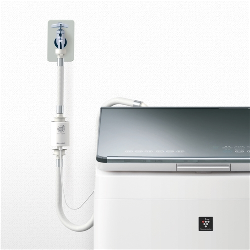 他サイト： シャープ AS-AG1 抗菌・防臭!毎回の洗濯水に銀イオンをプラス「洗ったのに臭う」をスッキリ解消!簡単装着 銀イオンホースの商品画像