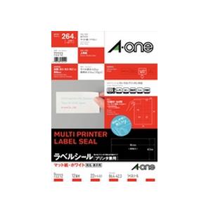 他サイト： エーワン 72212 ラベルシール プリンタ兼用 ( A4 / 12面 / 四辺余白付 / 22シート ) ホワイトの商品画像