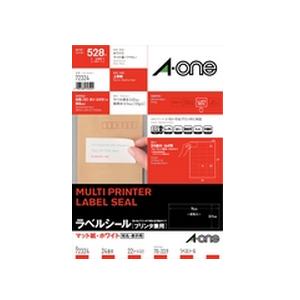 他サイト： エーワン 72324 ラベルシール プリンタ兼用 ( A4 / 24面 / 上下余白付 / 22シート ) ホワイトの商品画像