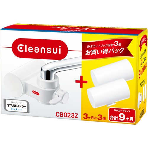 他サイト： 三菱ケミカル CB023Z-WT クリンスイ 蛇口直結型浄水器 ホワイト CB023ZWTの商品画像