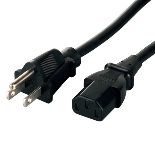 他サイト： バッファロー BSACC0720BKA 電源ケーブル 3ピンソケット(メス)⇔3ピンプラグ(オス) 2.0m ブラックの商品画像