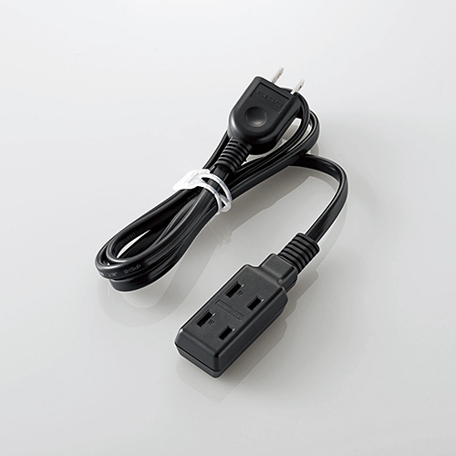 他サイト： エレコム T-M310BK モバイル電源タップ 1.0m ブラックの商品画像